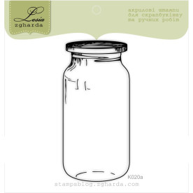 Штамп, Банкa, 7,5х3,5см, Lesia Zgharda