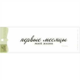 Штамп, Перші місяці мого життя, 8,7х1,6см, Lesia Zgharda