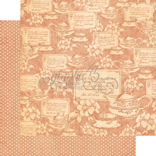 Двусторонняя бумага Afternoon Tea 30х30 см от Graphic 45