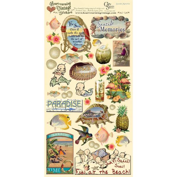 Набор наклеек Seaside Memories, Crafty Secrets, 15x30 см