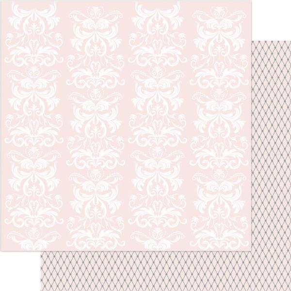 Двосторонній папір Pink & White Fancy 30х30 см від Ruby Rock-It
