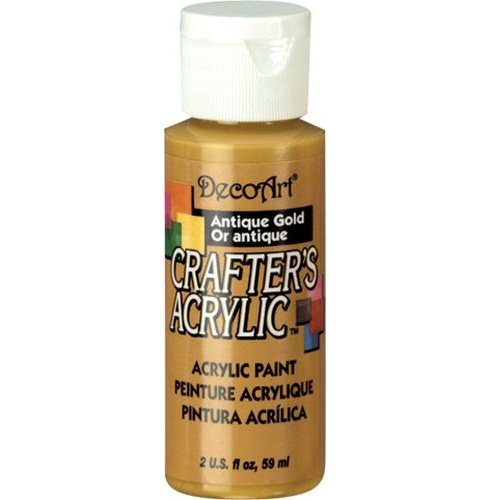 Акриловая краска Crafter's Acrylic Antique Gold, 59 мл от DecoArt