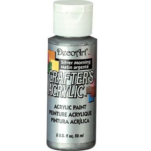 Акриловая краска Crafter's Acrylic Silver Morning, 59 мл от DecoArt