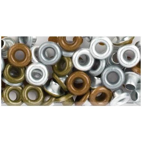Набор люверсов Metallics Mini Eyelets 48 шт 3 мм от American Crafts