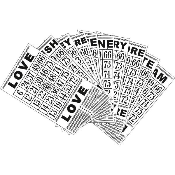 Набор карточек Bingo Cards 10 шт от компании Kaisercraft