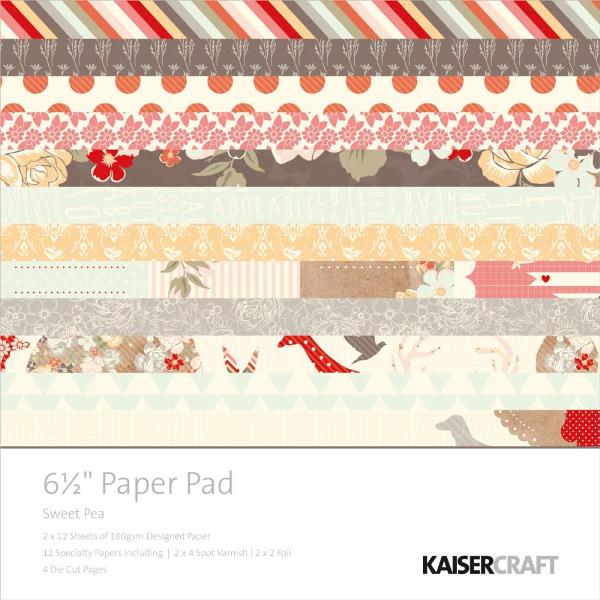 Набор бумаги Sweet Pea, 16х16 см, 40 листов от Kaisercraft