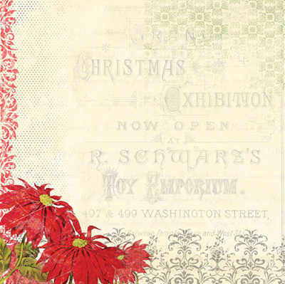 Односторонній скраппапір Christmas Exhibition від Melissa Frances