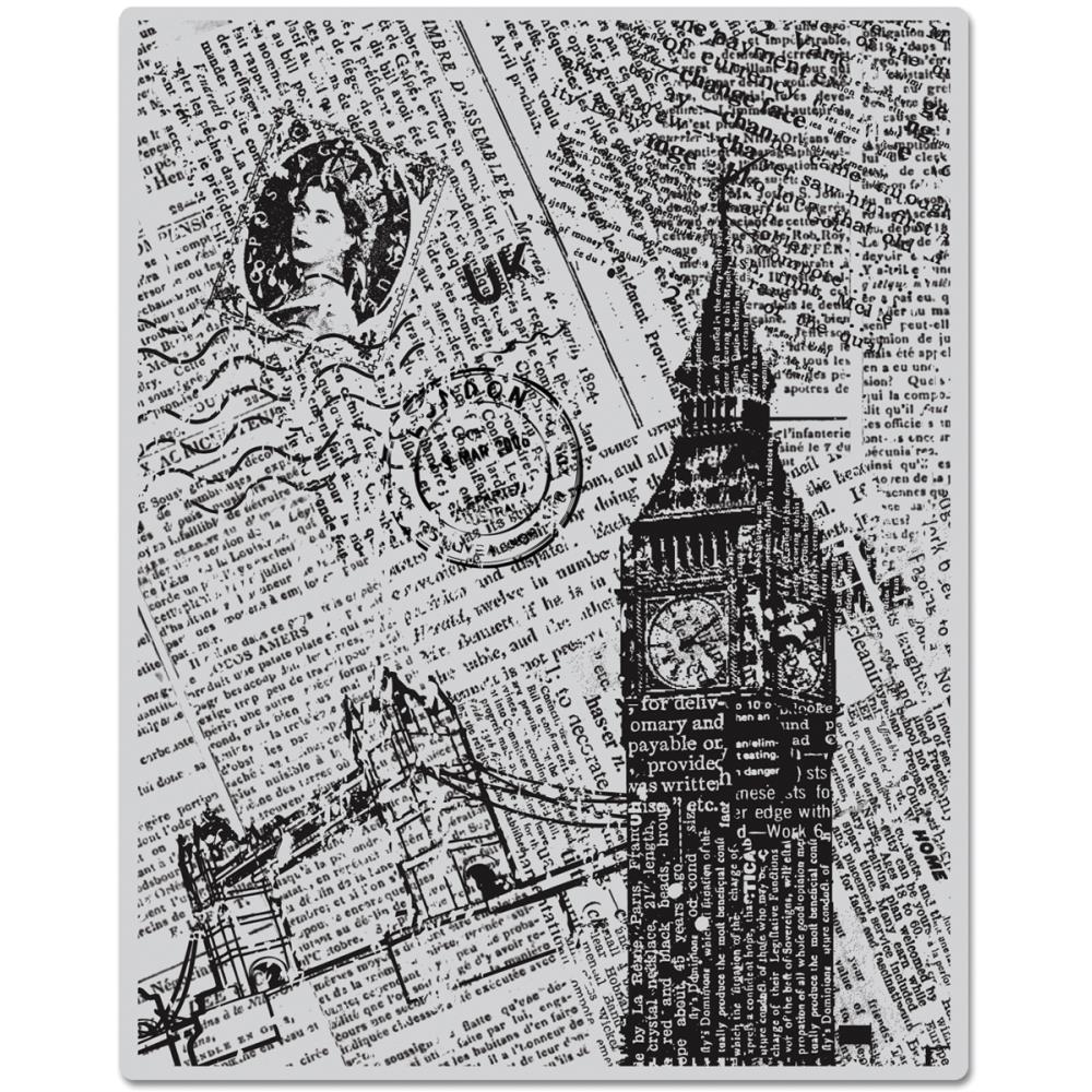 Резиновый штамп London Background 14,5х11,5 см, Hero Arts