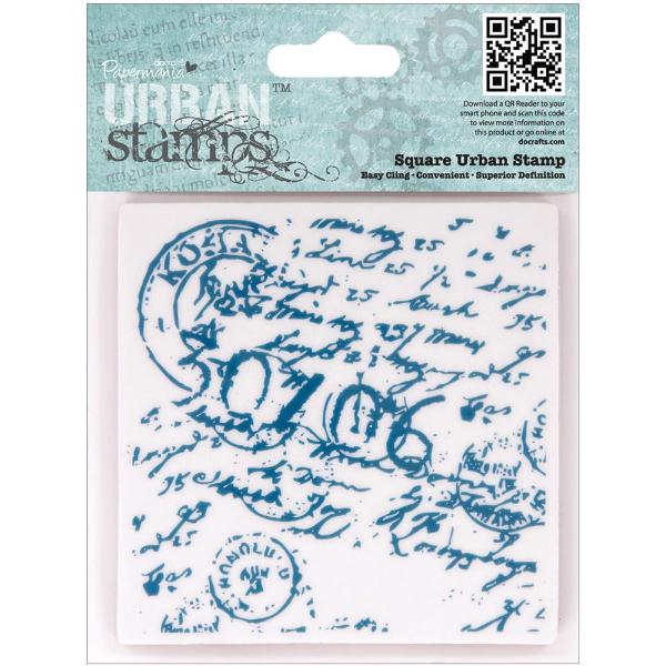 Резиновый штамп Postmark 10х10 см, Papermania
