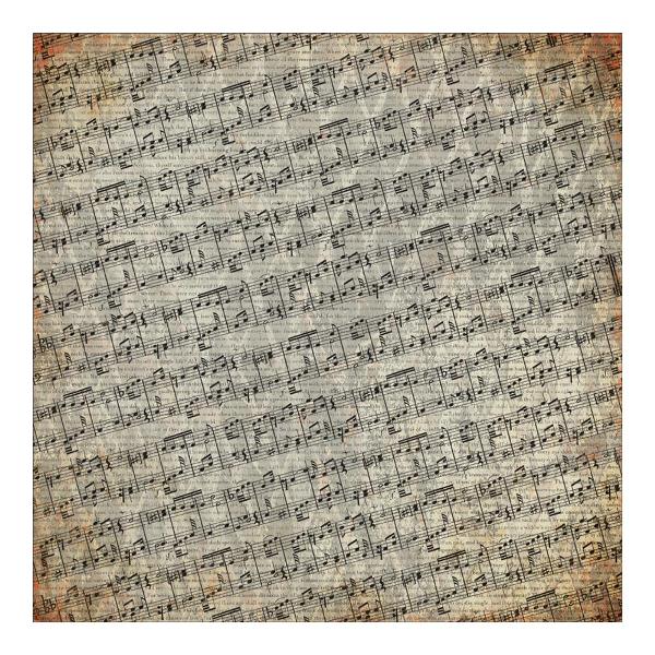 Односторонняя бумага Diagonal Music 30х30 см от Authentique Paper
