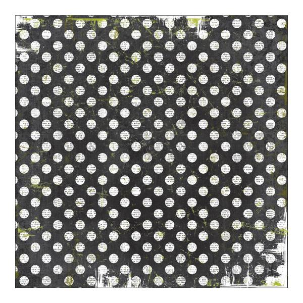 Односторонняя бумага Newsprint Dot 30х30 см от Authentique Paper