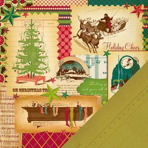 Двусторонняя бумага для скрапбукинга Christmas Collage от Making Memories