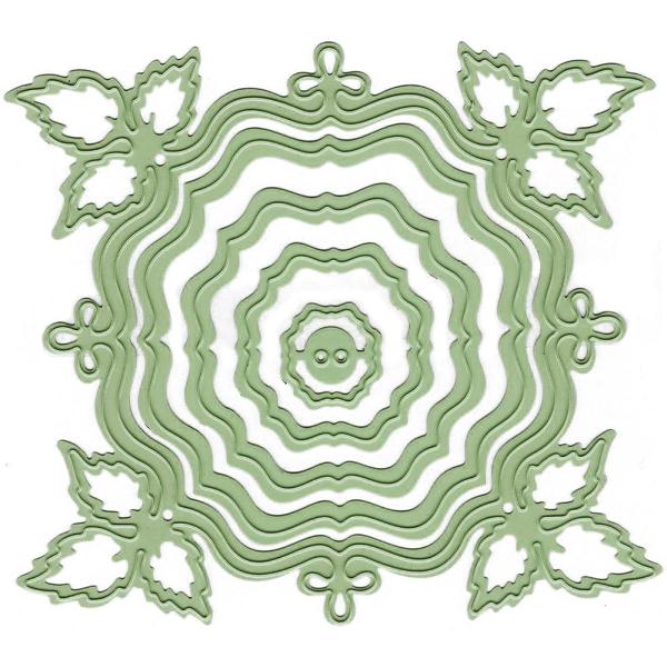 Набор ножей для тиснения и вырезания Nested Frame With Leaves от Lea'bilities