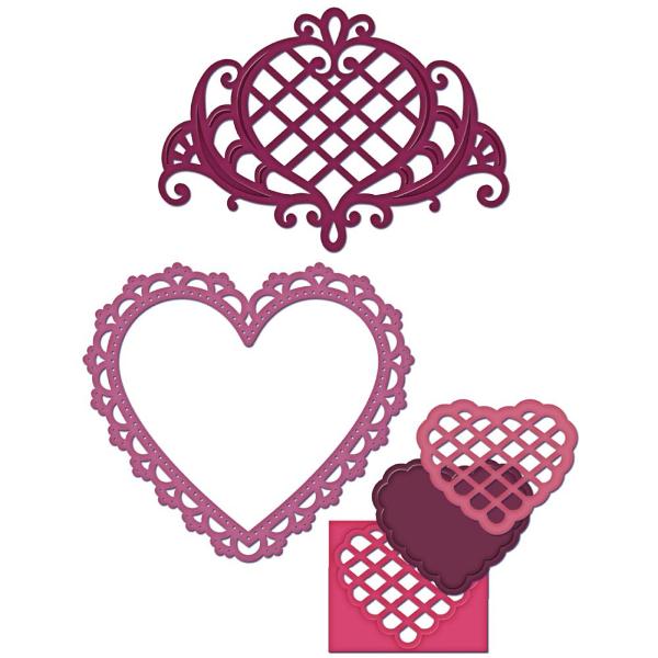 Набор ножей для тиснения и вырезания Timeless Amour от Heartfelt Creations
