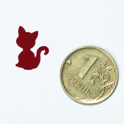 Фігурний дирокол "Котик" 1,5 см від компанії Hobby and You
