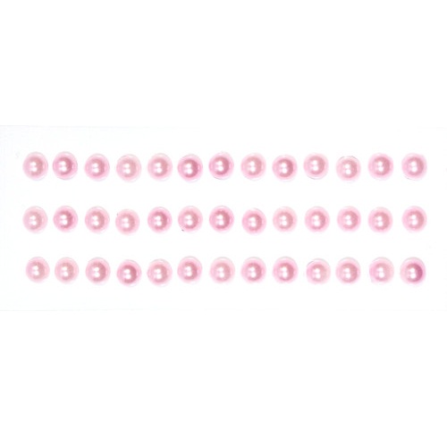 Полужемчужины розового цвета на клеевой основе, 6 мм, 39 шт от ScrapBerry's