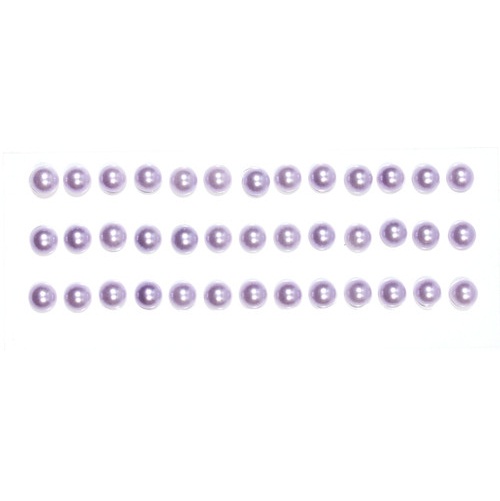 Полужемчужины сиреневого цвета на клеевой основе, 6 мм, 39 шт от ScrapBerry's