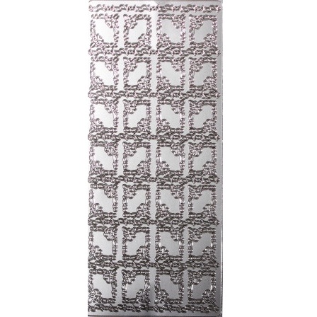 Контурні наклейки "Рамки з серцями" срібного кольору від ScrapBerry's