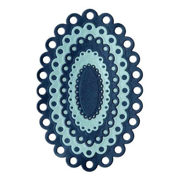 Ножі для тиснення і вирізання Eyelet Ovals 5 шт від We R Memory Keepers