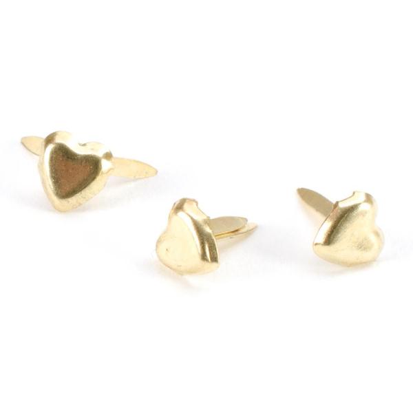 Набор брадсов Mini Gold Hearts, 100 шт от Creative Impressions