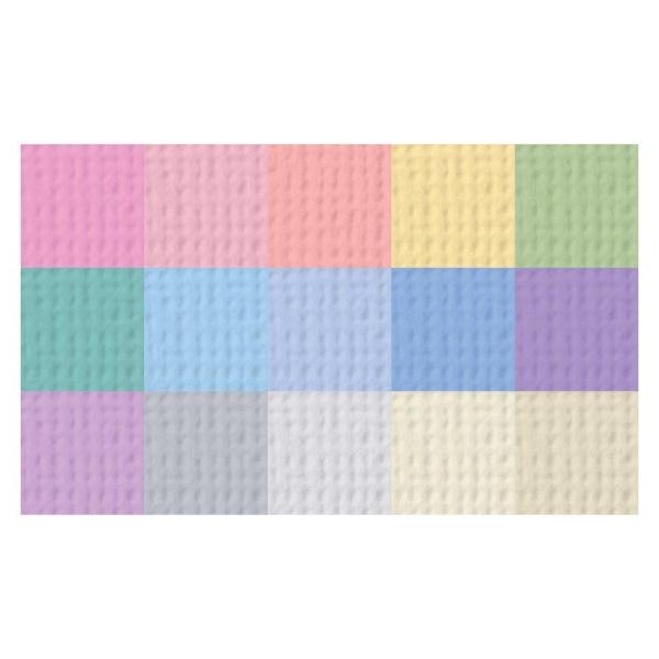 Набір текстурного кардстока Pastels 15 аркушів 20х20 см від American Crafts