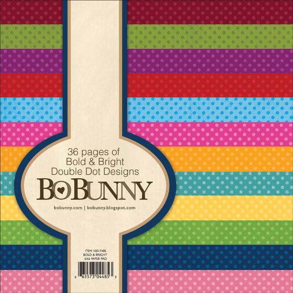 Набір паперу Bold & Bright 15х15 см 12 аркушів від Bo-Bunny