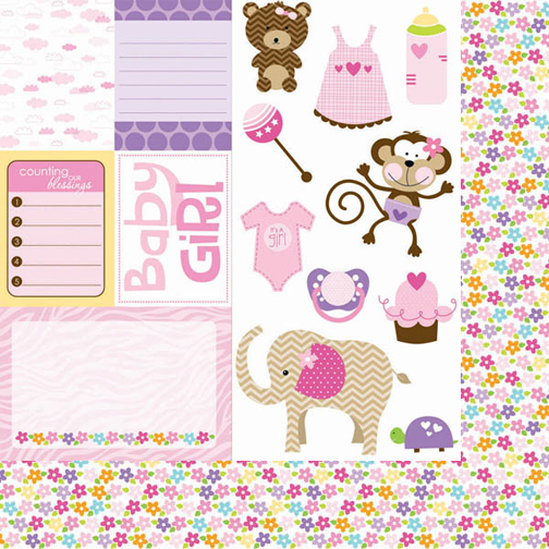 Двусторонняя бумага Cute Cuts 30х30 см от Bella BLVD