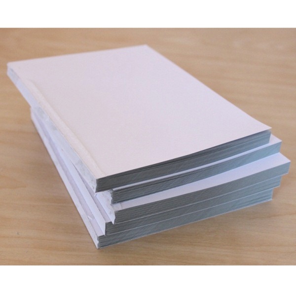 Блок для блокнота формата А5 серого цвета, 48 листов, 160 г/м2