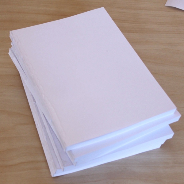 Блок для блокнота формату А5 білого кольору, 96 аркушів, 80 г / м2