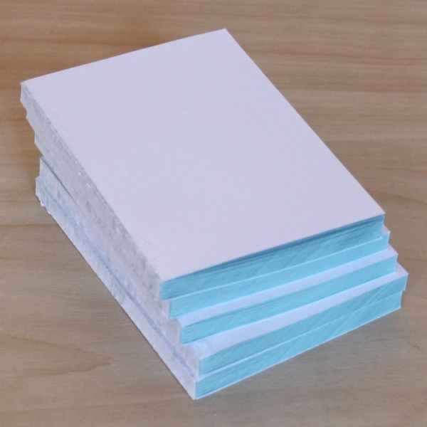 Блок для блокнота формата А6 голубого цвета, 48 листов, 160 г/м2
