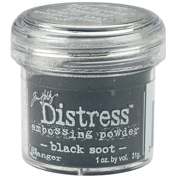 Пудра для ембоссінга Black Soot від Tim Holtz