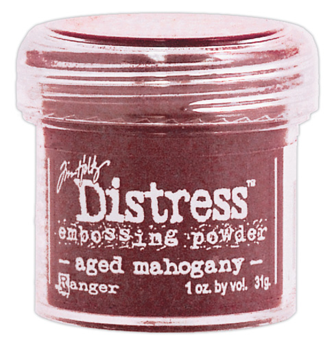 Пудра для ембоссінга Aged Mahogany від Tim Holtz