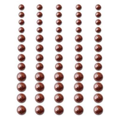 Набір самоклеючих напівперлин Chocolate Delight, 60 шт,  Queen and Co