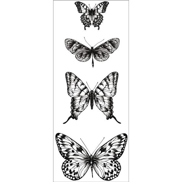 Акриловый штамп Butterflies 13х5 см, Kaisercraft