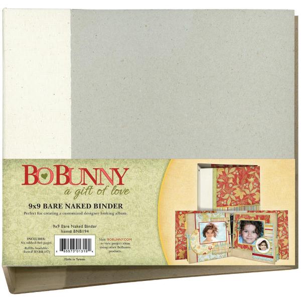 Альбом для скрапбукинга Bare Naked Binder 22,8х22,8 см от Bo-Bunny