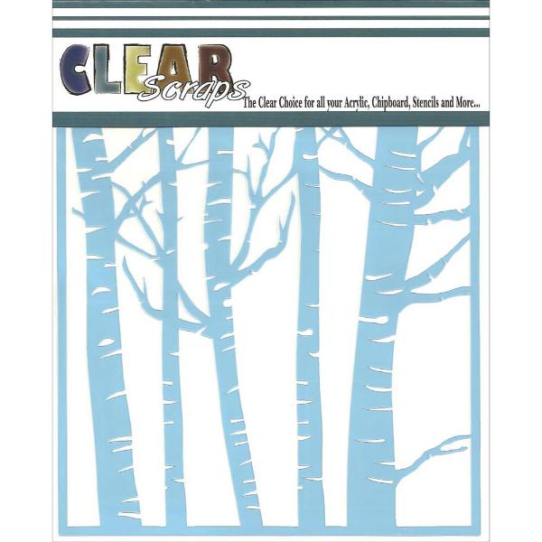 Трафарет для скрапбукінгу Forest 15х15 см від Clear Scraps