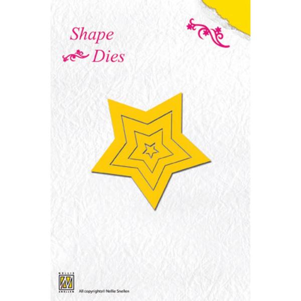 Набор ножей для вырезания 5 Point Star, 4 шт, 5,1 см от Nellie's Choice