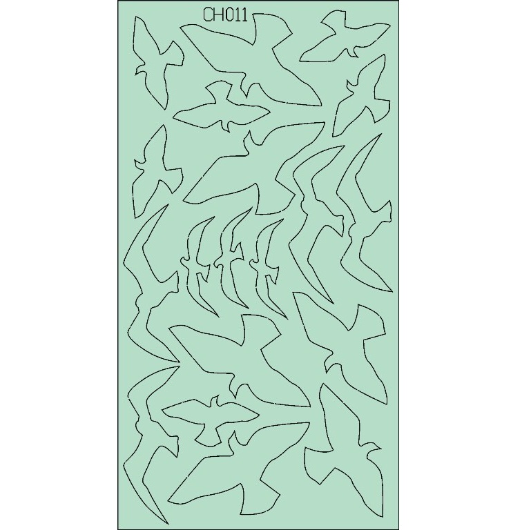 Набор чипбордов, "Птицы", 160х85 мм
