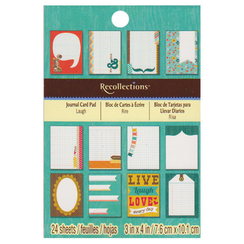 Набор карточек для журналинга Laugh, 24 шт от Recollections