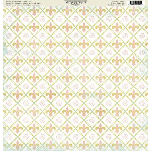 Односторонняя бумага Elegant 30х30 см от Authentique Paper