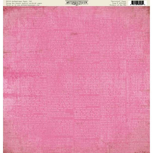 Односторонняя бумага Spirited 30х30 см от Authentique Paper