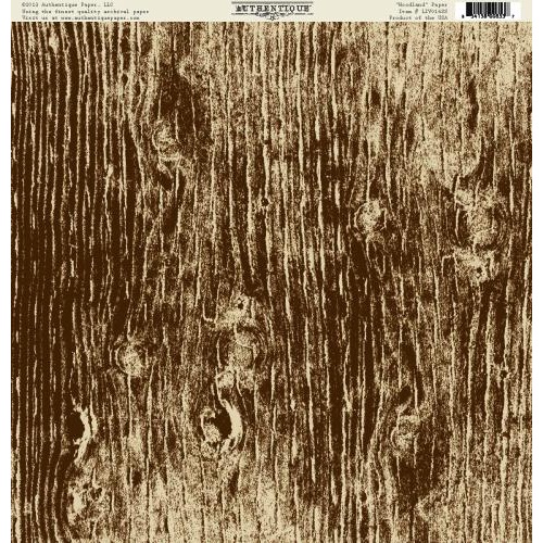 Односторонняя бумага Woodland 30х30 см от Authentique Paper