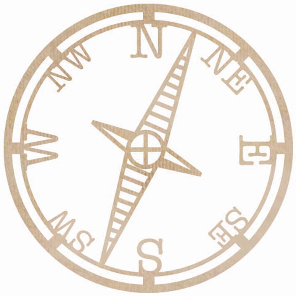 Деревянное украшение Compass от компании Kaisercraft