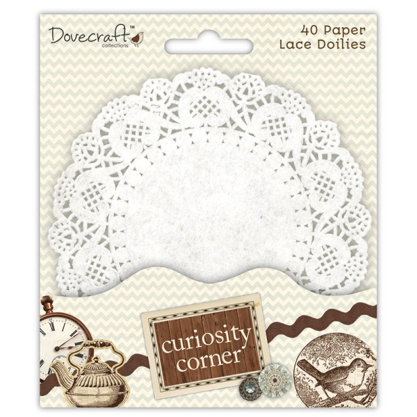 Набор бумажных салфеток Curiosity Corner, 4 шт, 11 см от Dovecraft