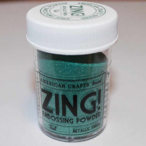 Пудра для эмбоссинга Metallic Teal Zing! embossing powder от American Crafts