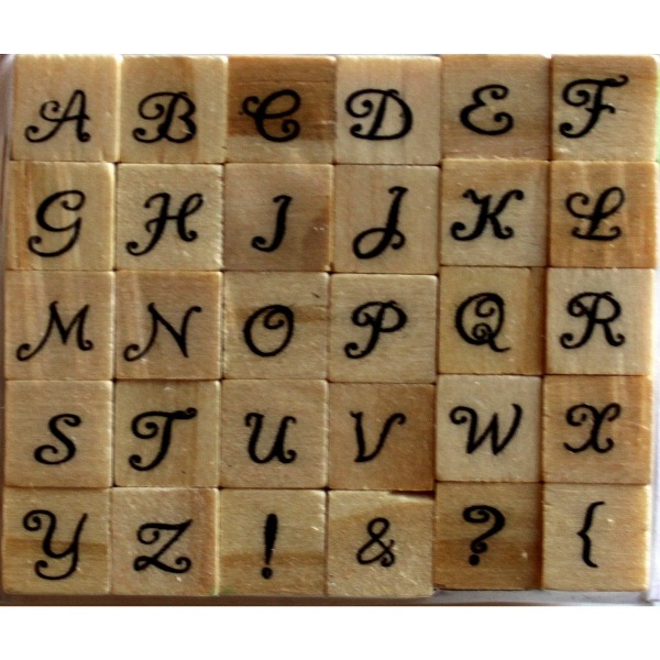 Набір гумових штампів Alphabet 2, Dovecraft