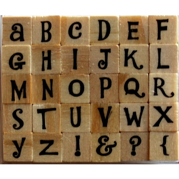 Набір гумових штампів Alphabet 4, Dovecraft