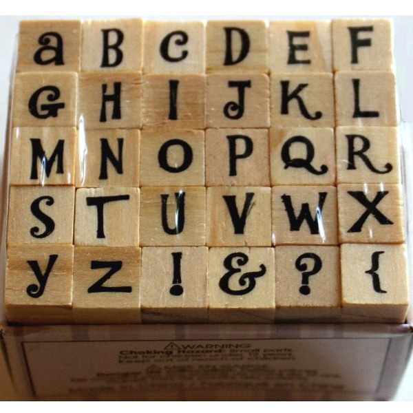Набір гумових штампів Alphabet 4, Dovecraft