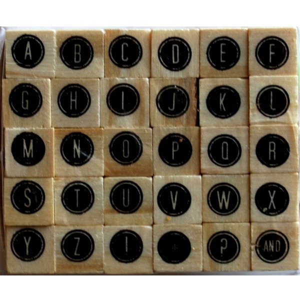 Набір гумових штампів Alphabet 6, Dovecraft