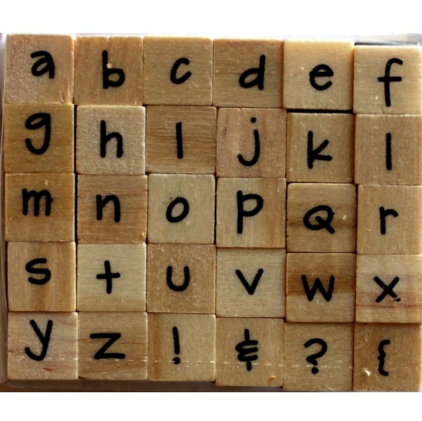 Набір гумових штампів Alphabet 7, Dovecraft